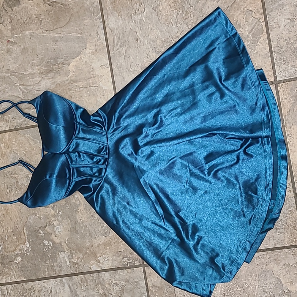 Medium windsor corsette style dress blue